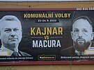 Souasn podoba rozporuplnho billboardu v Ostrav. Podobizny zstaly, peten...