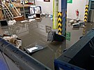 Pvalov d隝 zaplavil hradeck obchodn centrum Futurum. (7. 9. 2022)