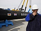 Plynovod Nord Stream 1. Stanice Portovaja. (9. dubna 2010)