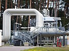 Plynovod Nord Stream 1 v nmeckém Lubminu. (30. srpna 2022)