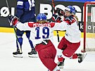 eské hokejistky slaví postupový gól proti Finsku, rozhodla Aneta Tejralová...