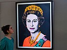 Portrét královny Albty II. od Andyho Warhola v rámci jeho série Reigning...