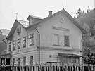 Pvodní budova stanice Kyselka (18. srpen 1983)
