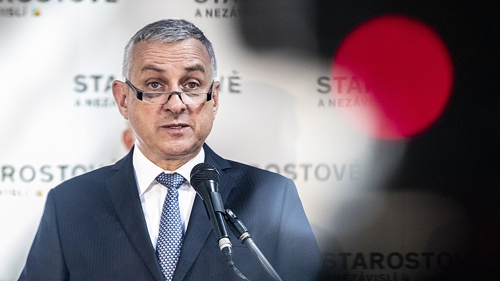 Hnutí STAN zahájilo komunální kampaň. Na snímku Jozef Síkela. (6. září 2022)