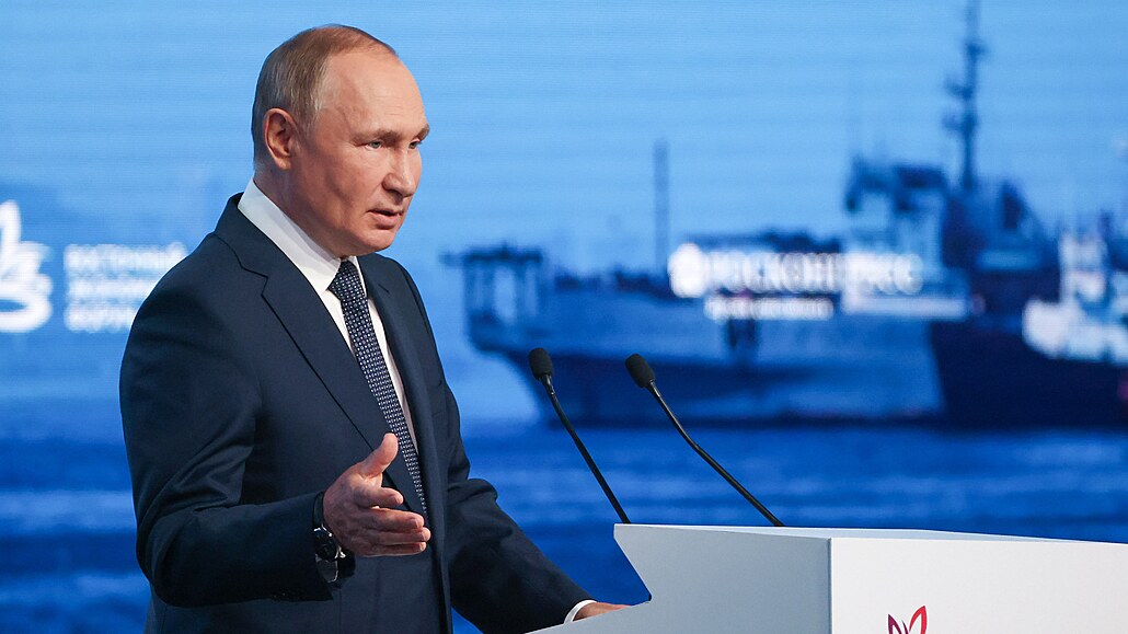 Ruský prezident Vladimir Putin na Východním ekonomickém fóru ve Vladivostoku...