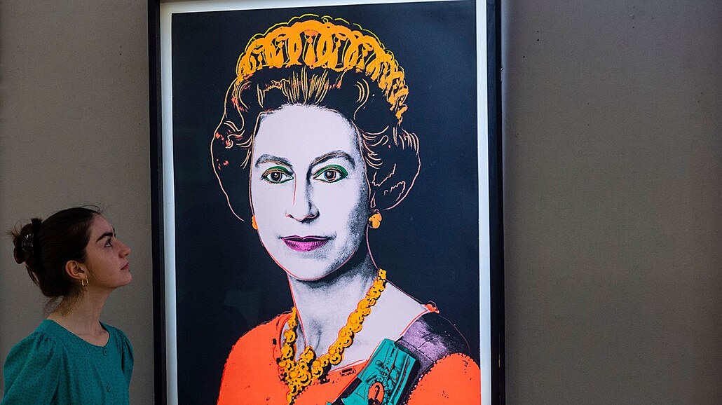 Portrét královny Albty II. od Andyho Warhola v rámci jeho série Reigning...