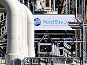 Plynovod Nord Stream 1 v německém Lubminu. (31. srpna 2022)