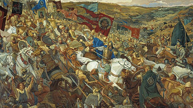 Bitva na Kulikov poli, kde se ruskm knatm v roce 1380 poprv podailo porazit vojska Zlat hordy