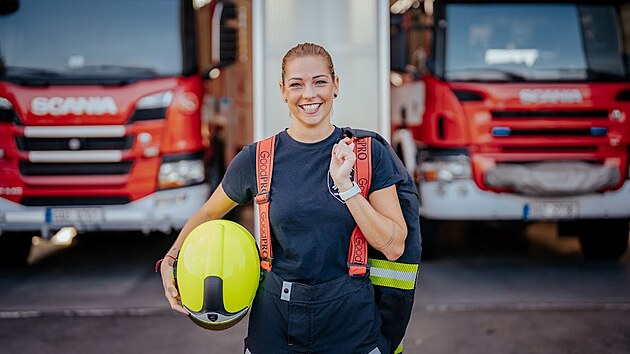 Novou enskou posilou vjezdov jednotky praskch profesionlnch hasi je Michaela rsk.