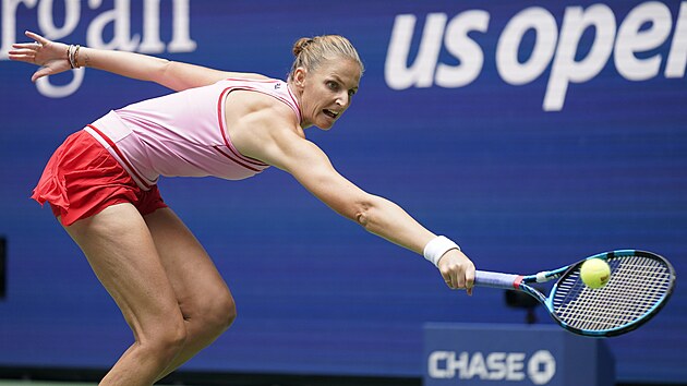 Karolna Plkov ve tvrtfinle US Open.