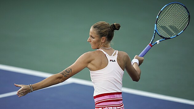 Karolna Plkov ve druhm kole US Open.