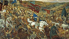Bitva na Kulikov poli, kde se ruským kníatm v roce 1380 poprvé podailo...
