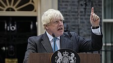 Konící britský premiér Boris Johnson se louil s Downing Street. (6. záí 2022)