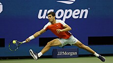 Carlos Alcaraz v osmifinále na US Open.