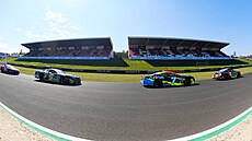 S �íslem 7 Martin Doubek v závod� NASCAR na mosteckém Autodromu.