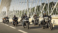 Spanilá jízda Harleyářů Prahou