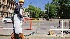 K�i�ovatka s Resslovou ulicí u Karlova nám�stí