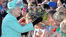 Královna Alžběta II. na návštěvě Austrálie