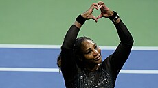 Dojatá Serena Williamsová se loučí s US Open a tím i s celou tenisovou kariérou.
