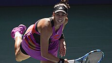 Garbine Muguruzaová ve t�etím kole US Open.