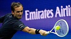 Daniil Medvedv v osmifinále US Open.