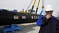 Plynovod Nord Stream 1. Stanice Portovaja. (9. dubna 2010)