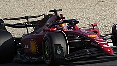 Charles Leclerc z Ferrari v tréninku na Velkou cenu Nizozemska F1.