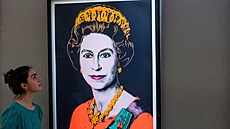 Portrét královny Alžběty II. od Andyho Warhola v rámci jeho série Reigning...
