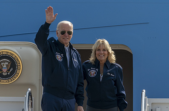 Americký prezident Joe Biden s manelkou Jill (17. záí 2022)