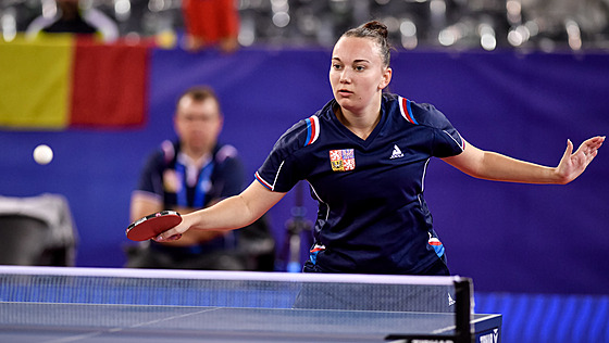 eská stolní tenistka Zdena Blaková na mistrovství Evropy do 21 v Klui