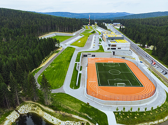 Moderní Centrum sportu v polských Jakuszycích.