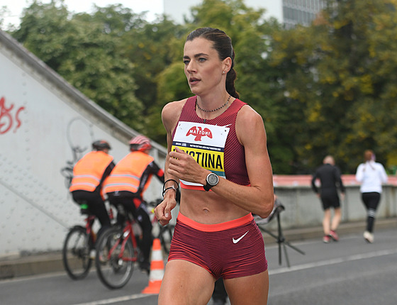 Kristiina Mäki bhem 12. roníku Ústeckého plmaratonu.