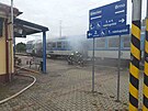 Por osobnho vlaku hasili hasii ve stanici v obci Vranovice na Brnnsku.