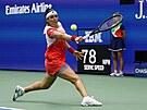 Tunisanka Uns Dábirová bhem finále US Open.