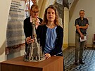 Model baroknho sloupu Nejsvtj trojice v Olomouci, pamtky zapsan UNESCO,...