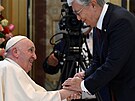 Pape Frantiek se setkal s kazachstánským prezidentem Tokajevem. 13. 9. 2022