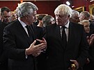 Bývalí premiéi Gordon Brown (vlevo) a Boris Johnson bhem slavnostního...