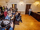 U Mstského soudu v Praze pokrauje tetí den jednání o kauze apí hnízdo. (14....