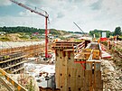 Na snímku je budoucí tunel na dálnici D3 v eských Budjovicích. (26. srpna...
