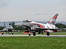 Stroje Eurofighter Typhoon rakouskho letectva na Dnech NATO Ostrav