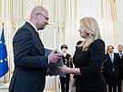 Slovenská prezidentka Zuzana aputová pijala demisi ministra hospodáství...
