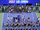 Finálový ceremoniál US Open.