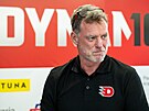 Hlavní trenér Radim Rulík na tiskové konferenci hokejového klubu Dynamo...