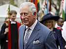Princ Charles po bohoslub ve Westminsterském opatství (Londýn, 9. bezna 2020)