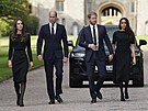 Princezna Kate, princ William, princ Harry a vévodkyn� Meghan (Windsor, 10....