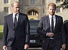 Princ William a princ Harry (Windsor, 10. záí 2022)