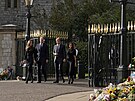 Princezna Kate, princ William, princ Harry a vévodkyn Meghan (Windsor, 10....