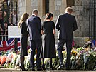 Princezna Kate, princ William, vévodkyn Meghan a princ Harry (Windsor, 10....