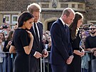 Vévodkyn Meghan, princ Harry, princ William a princezna Kate (Windsor, 10....