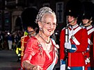 Dánská královna Margrethe II. na oslavách svého výroí 50 let na trnu (Koda,...